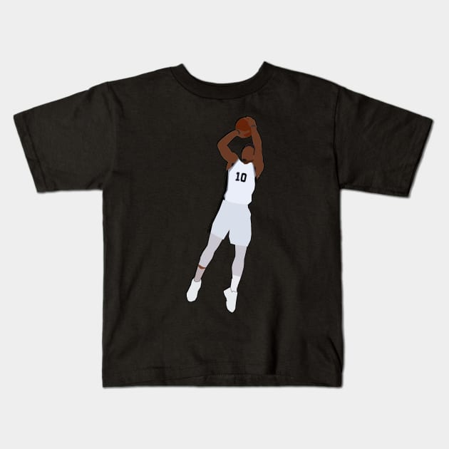 Demar Derozan - San Antonio Spurs Kids T-Shirt by xavierjfong